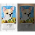 thumbnail image 2 of Caroline's Treasures SS4243CNL Chihuahua in Summer Flowers Ceramic Night Light, 6x4x3", multicolor, 2 of 2