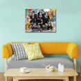 thumbnail image 2 of HFDF Graffiti Painting Modern Wall Art, , DJ Monkey Chimp Poster, Street Art Canvas for Living Room Decor 10x8inch Framed, 2 of 7