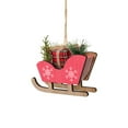 thumbnail image 1 of Christmas Tree Decorations,Wooden Sleigh Christmas Tree Ornament, 1 of 6