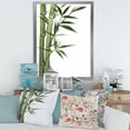thumbnail image 3 of Designart 'Detail of Dark Green Bamboo and Leaves I' Traditional Framed Art Print, 3 of 4