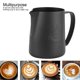 thumbnail image 3 of Tasse à café latte en acier inoxydable 304 noir mat, pour faire mousser le lait, accessoires pour la fabrication de café, motif cygne, 600 ml, 3 of 4
