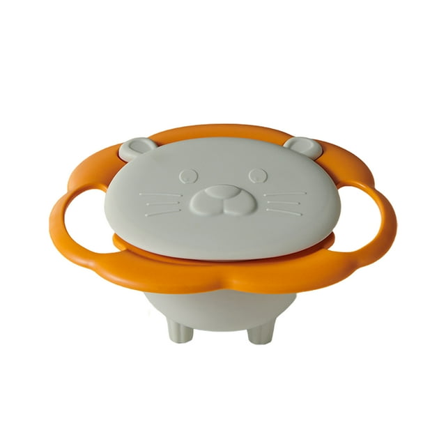 jesticaly 360 ° Free Rotation Baby Gyro Bowl BPA Free Easy To Clean Easy To Move Universal Gyro Bowl Rotate type+3