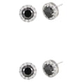 thumbnail image 4 of Qarigey 1 par de aretes para mujer, exquisitos adornos para pendientes de fiesta para niñas Negro 2Conjunto, 4 of 6