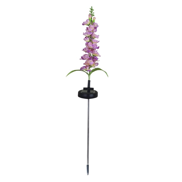 Lámpara de Energía Solar Al Aire Libre, Lámpara de Flores Violetas, Lámpara de Decoración de Jardín Al Aire Libre, Lámpara de Flores de Hiacinto, Lámpara de Jardín Al Aire Libre