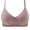 Gray, variant on Sports Bras for Women,Minimizer Bras for Women Full Coverage,Women's Non Steel Ring Style Printed Gathered Middle Button Breathable Underwear Daily Bra,L-XXXL