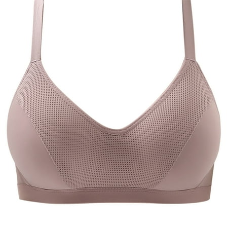 Womens V Breathable Wireless Bras No Underwire Comfort Push Up Bras Thin Seamless Bralettes Everyday Bra