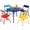 Playroom Brights, variant on Homy Casa Kids Picnic Table Set of 3, Foldable Table and Chairs for Outdoor & Indoor Play