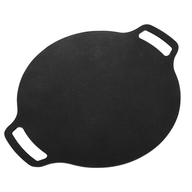 Parrilla para barbacoa de estilo coreano, plancha redonda coreana antiadherente, plancha redonda con revestimiento de 6 capas para interior y exterior, 36cm
