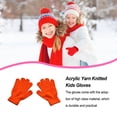 thumbnail image 4 of Qarigey 1 par de guantes para niños, calentador de manos para exteriores de estilo sencillo, cubiertas para calentar manos para niños y niñas, guante guantes y mitones Naranja Qarigey AP009862-11, 4 of 6