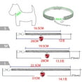 thumbnail image 3 of Xiao Hua Collar decorativo para mascotas, accesorio decorativo para gatos y perros, rango ajustable para cachorros, collares para perros y gatos, accesorios de aseo para mascotas, S, rojo, 3 of 3
