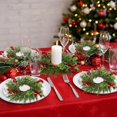 thumbnail image 5 of Guvpev 8PCS Christmas Candle Rings, Wreaths, Mini Xmas Wreaths, Table Centerpieces, Candle Rings for Pillars, Front Door, Window, Chair Decorations, 5 of 12