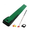 thumbnail image 2 of koolsoo Golf Putting Mat Green Practice with Putter for Adults Kids Fathers Backyard Red Putter, 2 of 9
