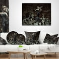 thumbnail image 3 of Designart Woman Among Wild Animals - Animal Throw Pillow - 16x16, 3 of 4