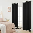 thumbnail image 6 of Deconovo Thermal Insulated Black Out Window Curtains for Bedroom (Black, 42"x84", Pack of 2 Panels), 6 of 12