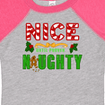 thumbnail image 4 of Inktastic Nice Until Proven Naughty with Holly and Gingerbread Man Boys or Girls Baby Bodysuit, 4 of 5