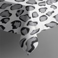 thumbnail image 3 of White and Gray Of Leopard Print Rectangle Tablecloth 60"x84",Waterproof Polyester Rectangle Table Cloth, Wipeable Spillproof Polyester Tablecloth for Dining, Camping, Indoor and Outdoor, 3 of 5
