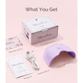 thumbnail image 3 of MelodySusie UV Nail Lamp, ART06F UV Light for Gel Nails, Nail Dryer with 2 Timer, Purple, 3 of 7