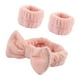 thumbnail image 2 of Diadema de SPA, muñequera absorbente, banda elástica para la cabeza, elegante diadema para maquillaje Facial, mujeres y niñas para deportes, cuidado Rosa, 2 of 8