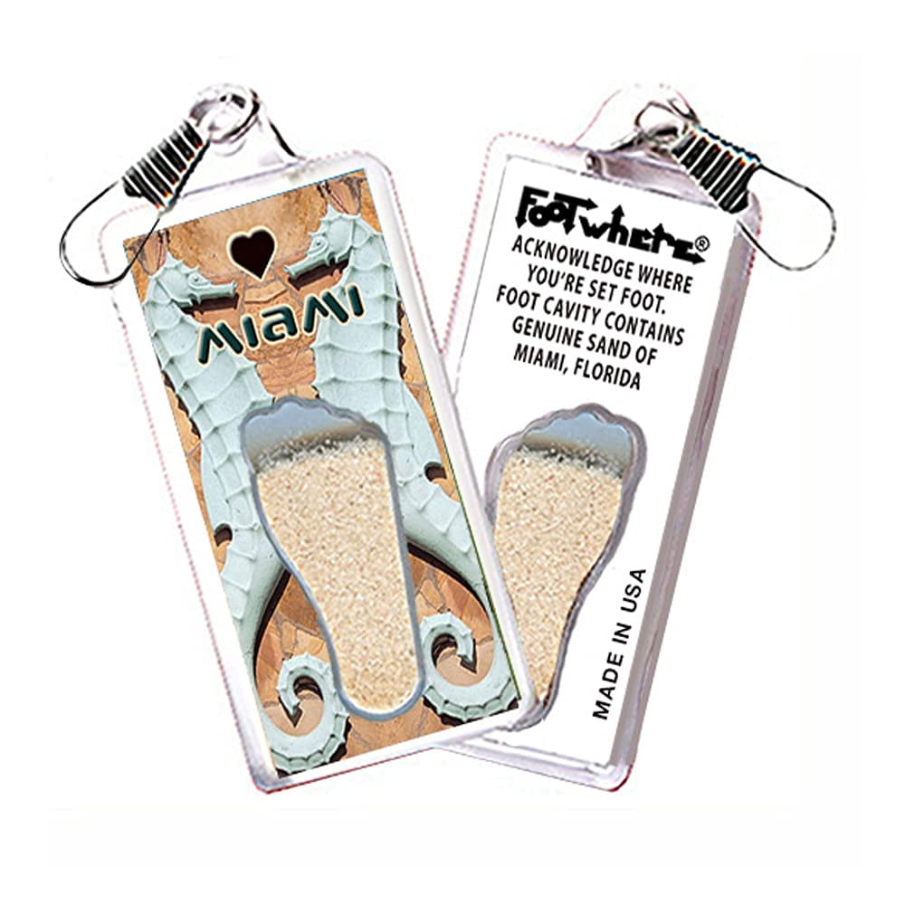 Miami FootWhere® Souvenir Lanyards. (MSB300 - Assorted) 6 Piece Set.
