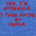 thumbnail image 2 of CafePress - Adorable Uncle - Cute Infant Baby Football Bodysuit, 2 of 3
