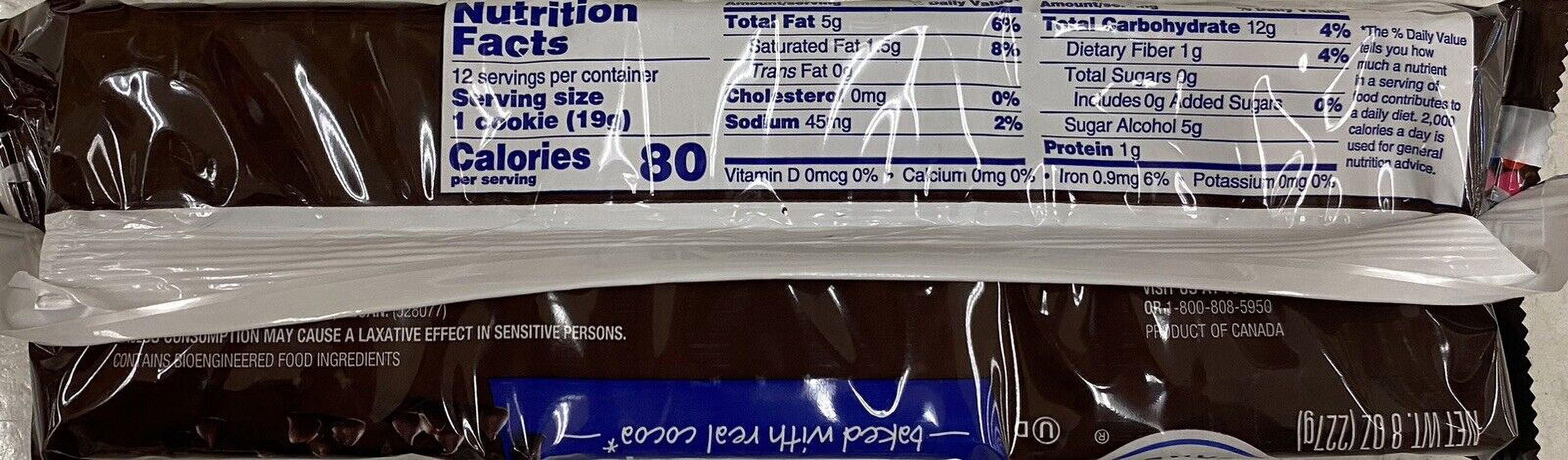 4x Voortman Bakery SUGAR FREE Fudge Brownie Chocolate Chip Cookies 8oz - 4 PACKS