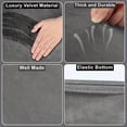 thumbnail image 5 of Elastic Toilet Seat Cover Soft Thick Plush Toilet Lid Tank Cover Universal Stretch Fabric Bathroom Accessory for Household and Hospitality Use, 5 of 8