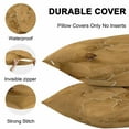 thumbnail image 5 of Outdoor Waterproof Throw Pillow Covers Set of 2 Yellow Marble Decorative Pillowcases Lumbar Outdoor Pillows Cushion Case 20x12 Inch Abstract Art Lines Patio Pillows for Couch Sofa Bed Garden, 5 of 9