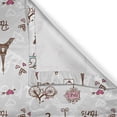 thumbnail image 4 of Ambesonne Paris Valance Pack of 2, City of Love and Fashion, 54"X18", Redwood Pearl Pink, 4 of 5