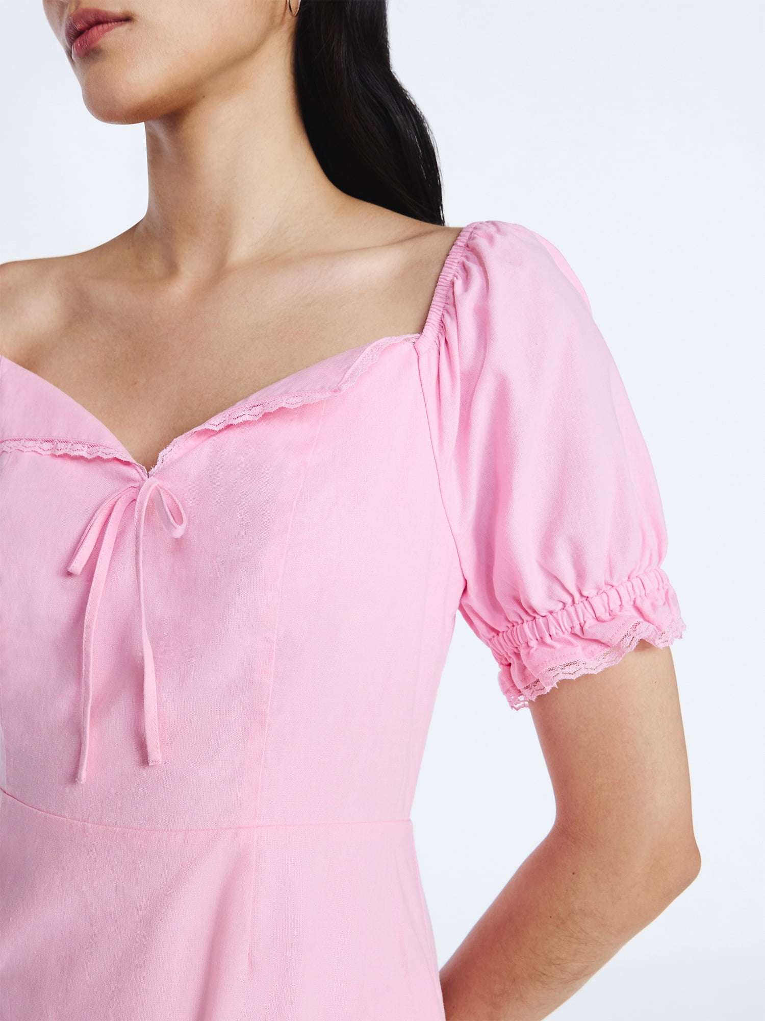Scoop Women's and Women's Plus Lace Collar Dress, Sizes XS-4X