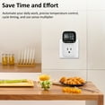 thumbnail image 2 of Mistaha Intelligent Touch Screen Temperature Controller Socket, Timer Switch Control, Refrigeration Heating Switch, Black & White, USA Standard - TC02, 2 of 6