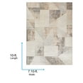 thumbnail image 3 of Livabliss Washable Rugs for Living Room, 8x10 Lillian Modern Brown Area Rug, Bedroom Dining Room Home Decor Stain Resistant Carpet (7'10" x 10'), 3 of 7