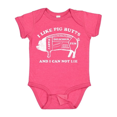 

Inktastic I Like Pig Butts WHT Gift Baby Boy or Baby Girl Bodysuit