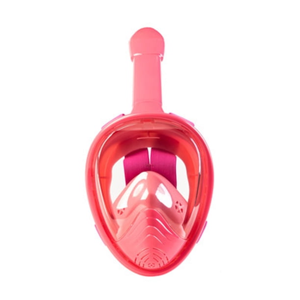 Mask Kids Snorkel Cara completa 180 grados Vista panorámica Gear Snorkeling Gear Pink