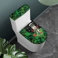 thumbnail image 2 of HELLHERO Elastic Fabric Toilet Seat Covers Set for Hotel, Adjustable Washable Machine Washable, Stays in Place, 17"x21", Gift Snowman Joy, 2 of 7
