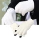 thumbnail image 3 of Kearding Guantes completos Invierno Cálido Pantalla táctil Estudiantes Térmico Flexible Calentador de manos Al aire libre Felpa Mitones Muñequera Suministros térmicos Blanco, 3 of 6
