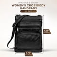 thumbnail image 3 of Bolso bandolera de piel Krediz para mujer con correa ajustable, 3 of 8