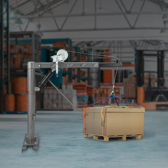 TROPOW 1000 lbs Pickup Truck Crane Hoist – Heavy-Duty Hitch-Mount Jib Crane for Lifting Heavy Equipment and Goods