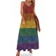 thumbnail image 1 of Nuevo vestido sin mangas con fondo de bandera del orgullo LGBTQ sin costuras con textura de mezclilla para mujer, vestidos africanos para mujer, 1 of 7