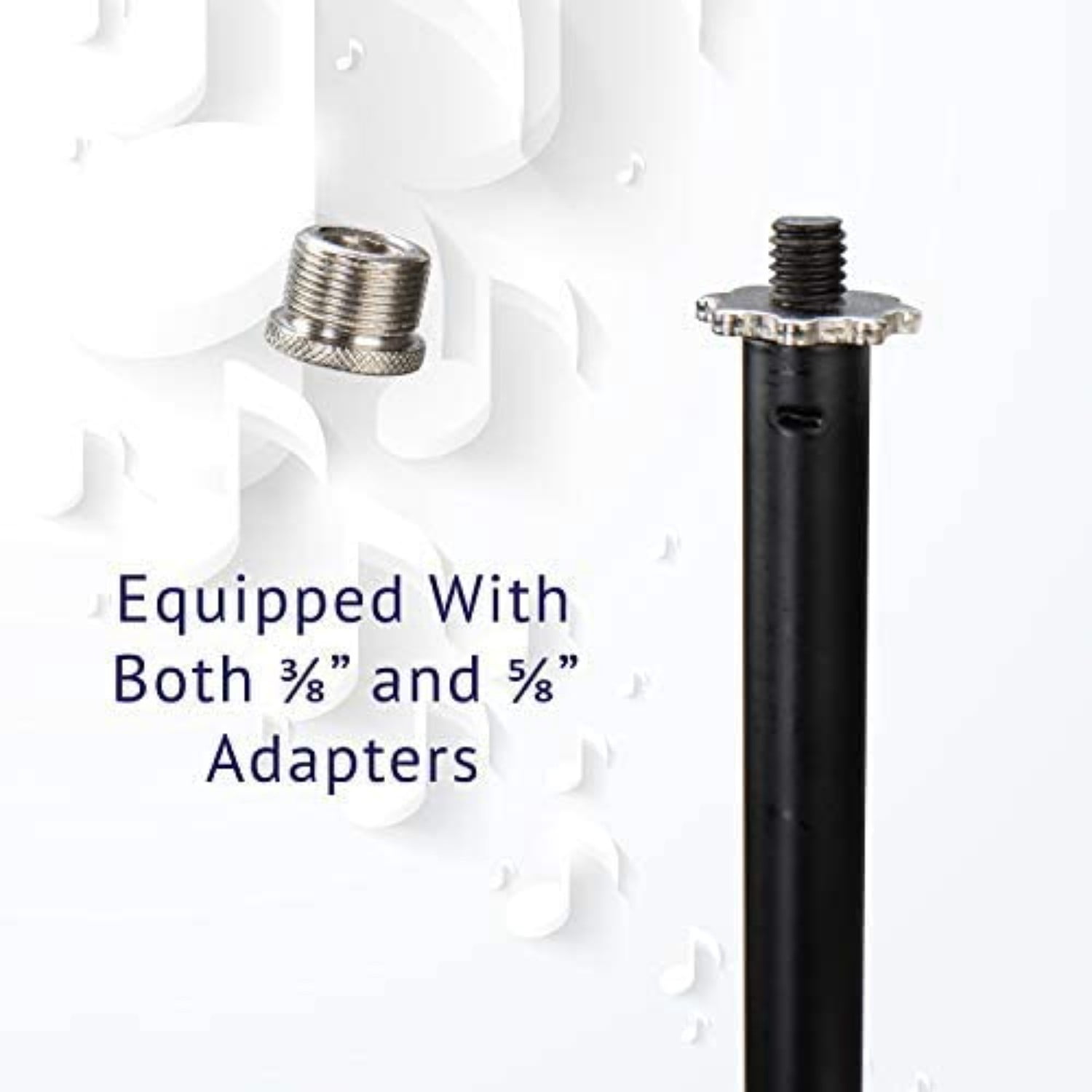 LyxPro Microphone Stand with Adjustable Height 38.5-66 inches & Boom Arm