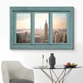 thumbnail image 2 of wall26 Canvas Print Wall Art Duotone Pink &amp; Teal Los Angeles Palm Trees &amp; Birds Cities Cityscape Photography Realism Rustic Landscape Colorful Vibrant for Living Room, Bedroom, Office - 12&qu, 2 of 5
