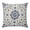 Indigo, Beige, Gray, variant on Throw Pillow Covers 16x16 Inch, Farmhouse Boho Decorative Pillow Cases for Couch Sofa Bed, Blue Country Vintage Chic Abstract Floral Cotton Linen Square Home Decor Pillowcases with Hidden Zipper