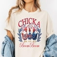 thumbnail image 2 of Chicka Boom Boom T-Shirt – Funny Patriotic Chicken Graphic Tee – 4th of July Farm Animal Shirt for Women, Girls, Country Life & Independence Day Celebrations, 2 of 7