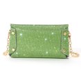 thumbnail image 2 of Bolsas con sobre de diamantes de imitación 2023, miniBolsas de noche de piel sintética para mujer (verde) Hugtrwg Para Estrenar, 2 of 9