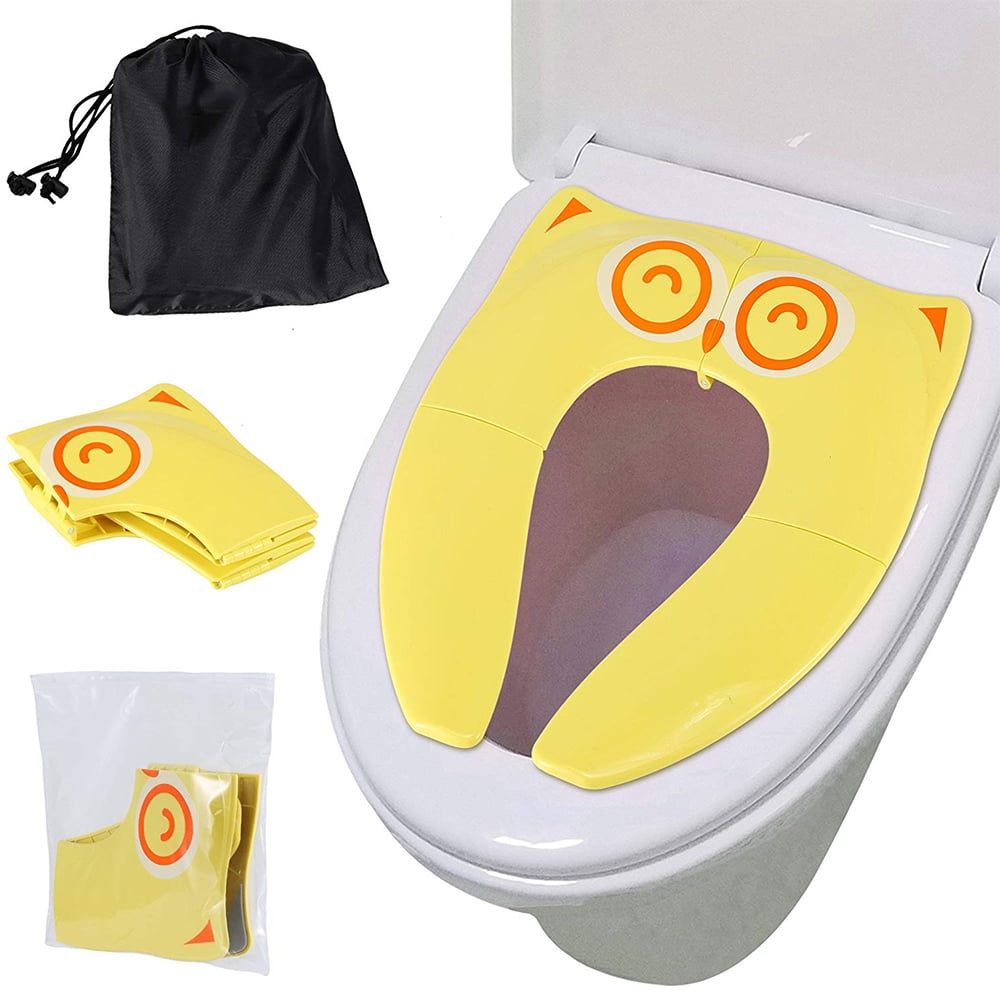 Upgrade Folding Portable Travel Potty Seat Silicone Pads Home Reusable