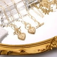 thumbnail image 3 of TINGN Layered Choker Necklaces for Women 14K Gold Plated Letter Pendant Paperclip Chain Necklace, 3 of 5