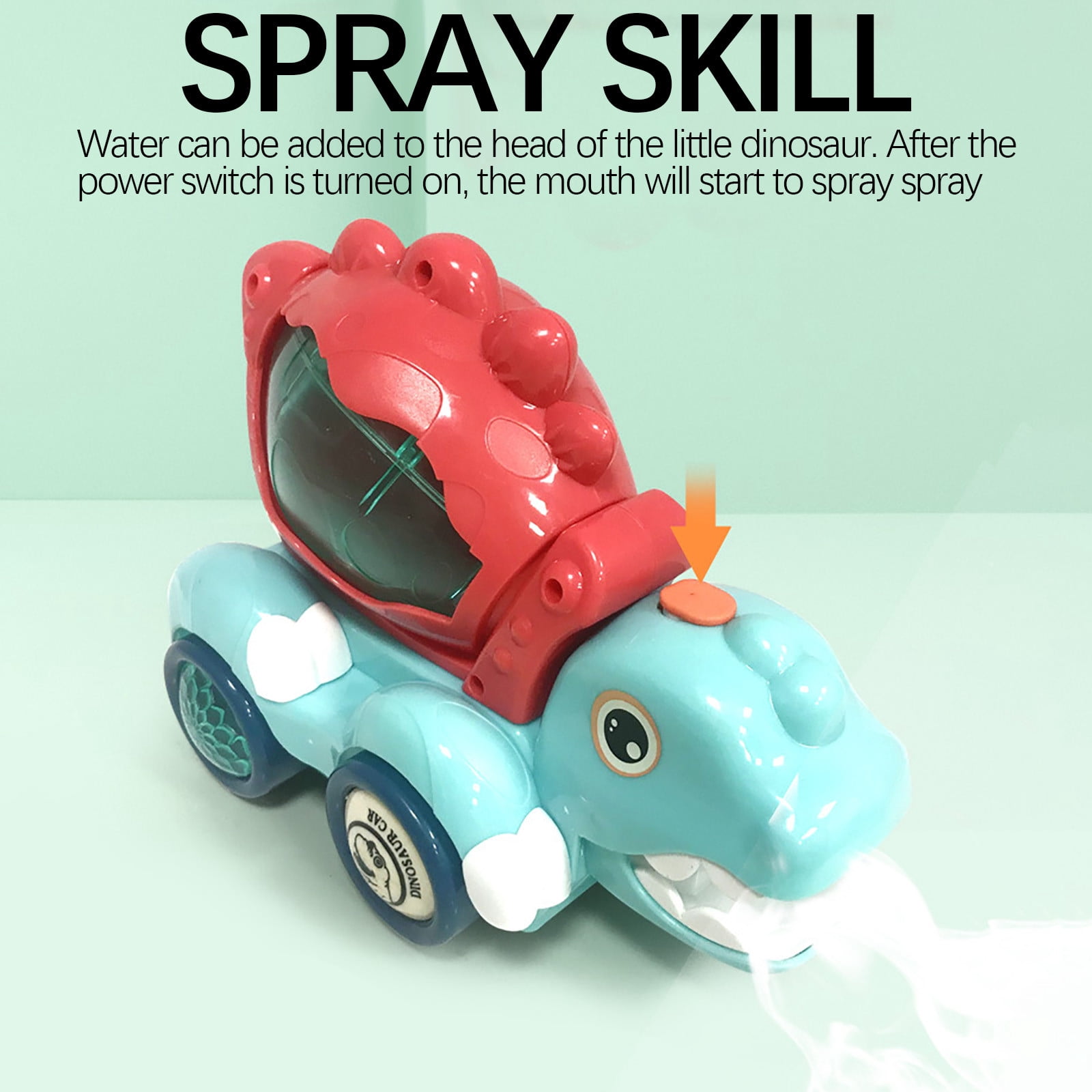 Toy Toys & Games Dinosaur Engineering Car Toys, Toys with Luminous Sound  Effects and Spray, As Well As Car Toys for Boys Over 3 Years Old:  Excavator, Dirt Car and Mixer -