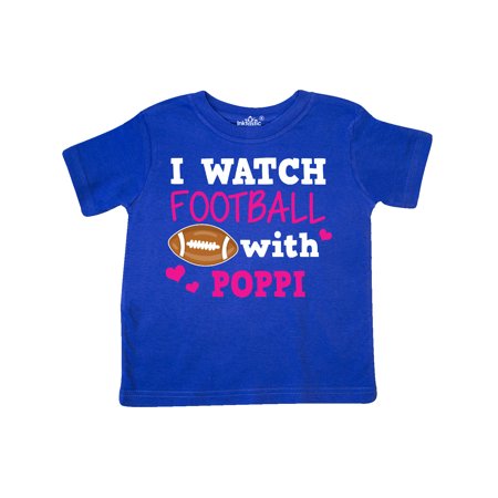 

Inktastic I Watch Football with My Poppi Gift Toddler Toddler Girl T-Shirt