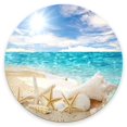 thumbnail image 1 of Mouse pad redondo Nphuriy con diseño de playa 20 x 20 x 0,3 cm, 1 of 6