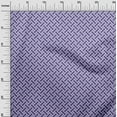 thumbnail image 3 of oneOone Silk Tabby Purple Fabric Geometrical Sewing Material Print Fabric By The Yard 42 Inch Wide, 3 of 4