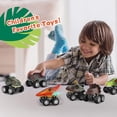 thumbnail image 3 of Juguetes de dinosaurios para niños pequeños, Mini camión monstruo, juego de coches de juguete para niños pequeños, regalos para niños y niñas, 3 of 4